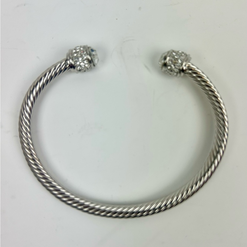 Silver Twisted Cable Bracelet - image 1